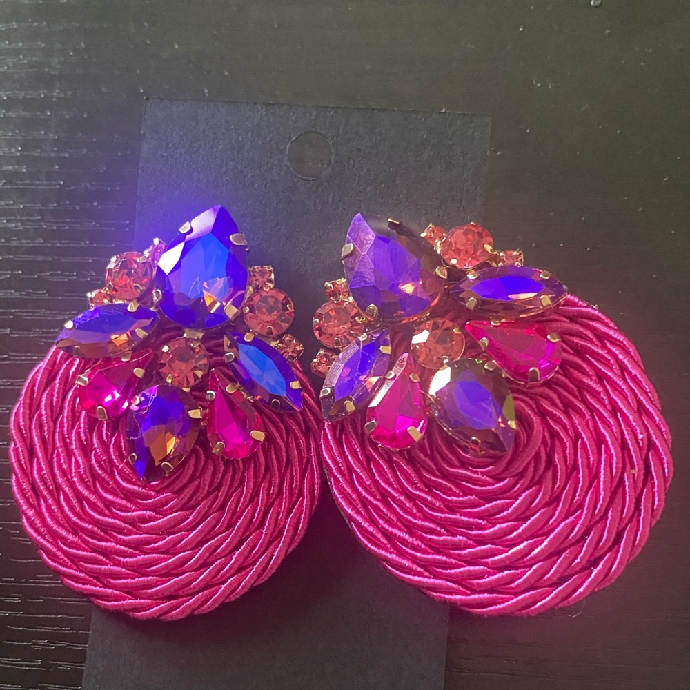 Pink and purple Earrings